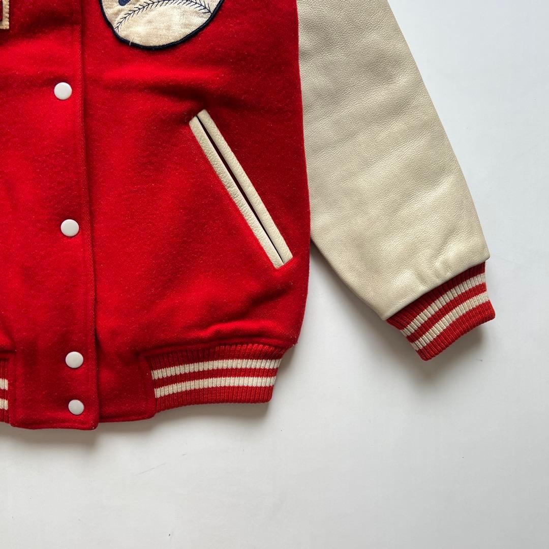 McGregor 80s Leather Wool Stadium Jacket Unisex S… - image 3