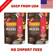 2 Pack Instinct Raw Boost Mixer Dog Food Topper Beef Grain Free 14oz New