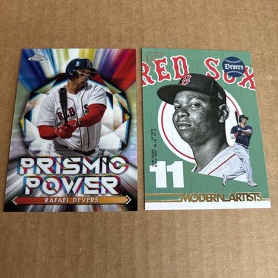 RAFAEL DEVERS 2021 Chrome Prismatic #PP-12 & 2022 Gallery Artists #MA-16 (c7)