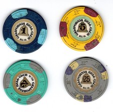 California Bell Card Room, Bell CA - Lot of 4