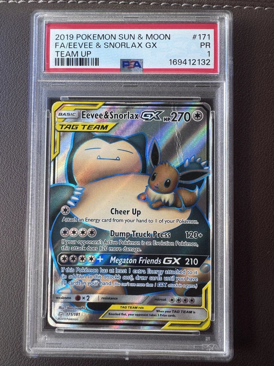 Eevee & Snorlax GX 171/181 Sm-Team Up for sale | eBay