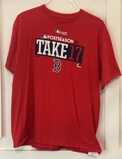 Boston Red Sox t-shirt. Majestic. MLB Authentic collection. XL. red. postseason.