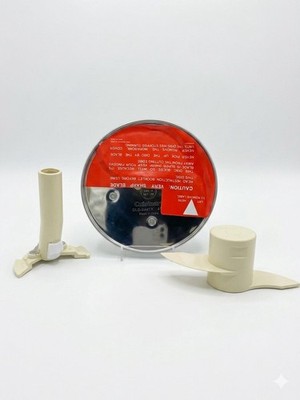 DLC-10 CUISINART FOOD PROCESSOR PARTS Slicing Disc 4mm, Dough Blade, Det. Stem