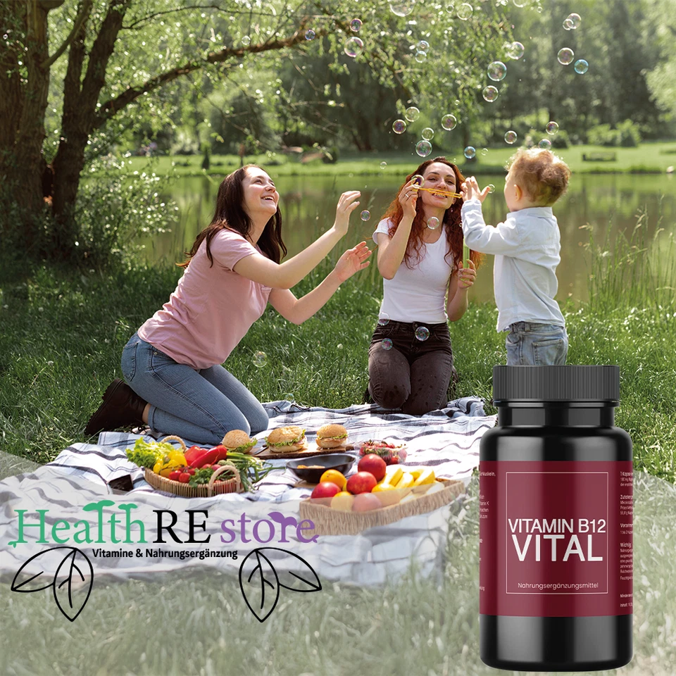 Vitamin B12 Vital - 60 Kapseln – Für Energie, Nervensystem und Immunsystem - Bild 2 von 4