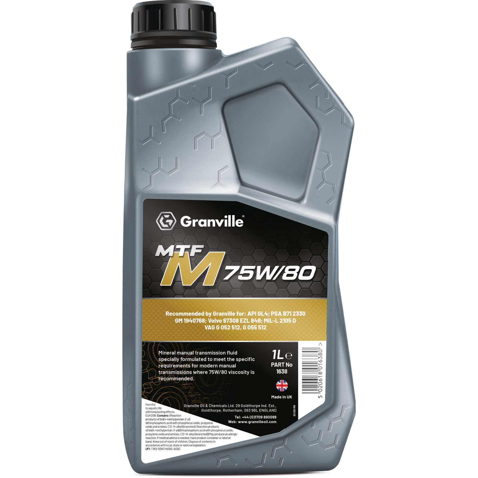 Granville MTF M 75W/80 Gear Oil Manual Gearbox Transmission Mineral 1 Litre