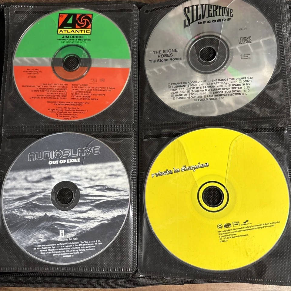 80 Lot CD 1980s 90s Y2K Classic, Hard & Alt Rock Case Logic Binder - Image 4 of 4