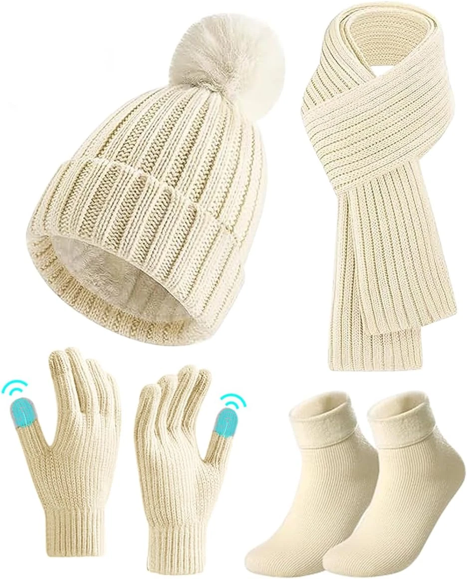 Protezione Freddo Set Invernale 3in1 Donna - Cappello, Sciarpa E Scaldacollo In Pile K 974989 - Foto 3