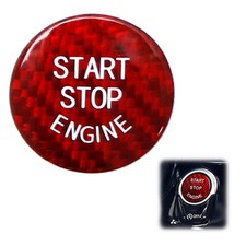Red Carbon Fiber Engine Push Start Button Cover For Bmw 1 2 3 4 5 7 X Series Red Carbon Fiber Engine Push Start Button Cover For Bmw 1 2 3 4 5 7 X Series