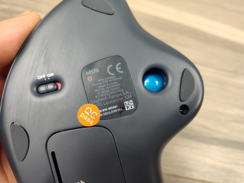 Logitech M570 Wireless Trackball Mouse w/ Receiver Dongle - Photo 6/9