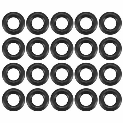 20pcs Black Nitrile Butadiene Rubber   O-Ring 1.8mm Inner Dia 1mm Width  *la