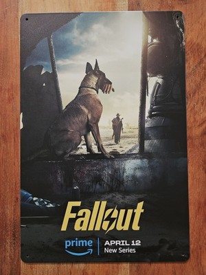 Blechschild 20x30 CM Fallout Serie Dog Meat Gaming Nerd Fandom Neu 