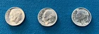 1957 1954  1959 BU Silver Roosevelt Dimes (3 coins)