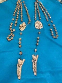 HUGE LOT OF 2 CATHOLIC RELIGIOUS WALL ROSARIES
