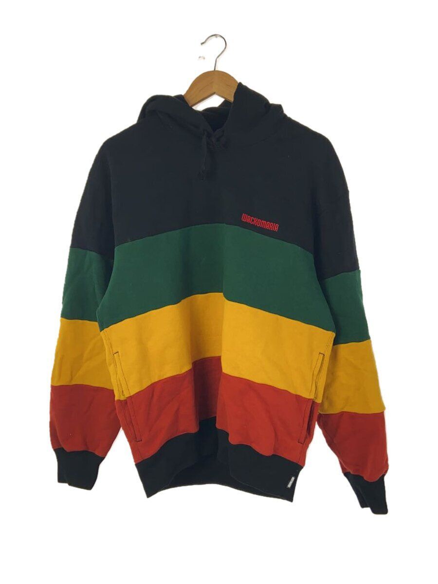 トップス WACKO MARIA STRIPED HEAVY WEIGHT HOODED WACKO MARIA STRIPED HEAVYWEIGHT HOODED M COTTON MULTICOLOR