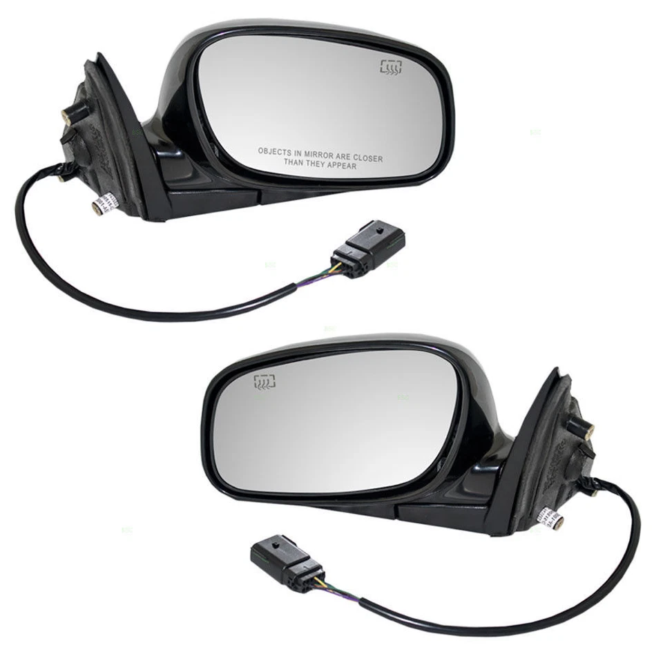 Juego de espejos retrovisores eléctricos térmicos laterales del conductor y del pasajero para Lincoln Town Car 2003-2008 Foto 2 de 4