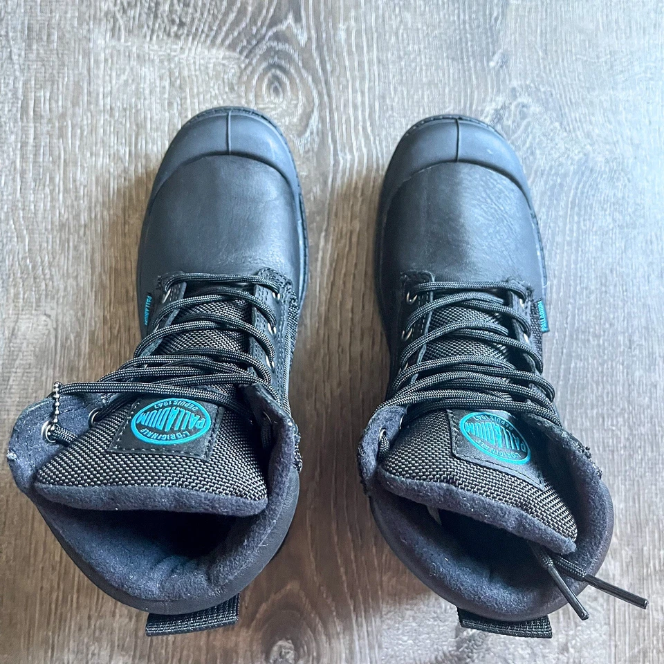 Botas Palladium femininas/masculinas Pampa Sport Cuff WPN pretas femininas tamanho 5 masculinas tamanho 3.5 - Imagem 4 de 4