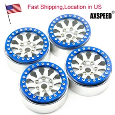 4Pcs 1.9" Alloy Beadlock Wheel Rim for 1:10 RC Axial SCX10 TRX-4 D90 CC01 Redcat
