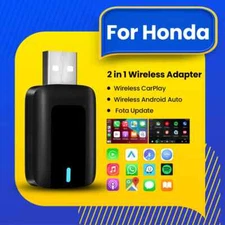 2in1 Wireless CarPlay Android Auto Adapter Smart Dongle Plug And Play For Hondas