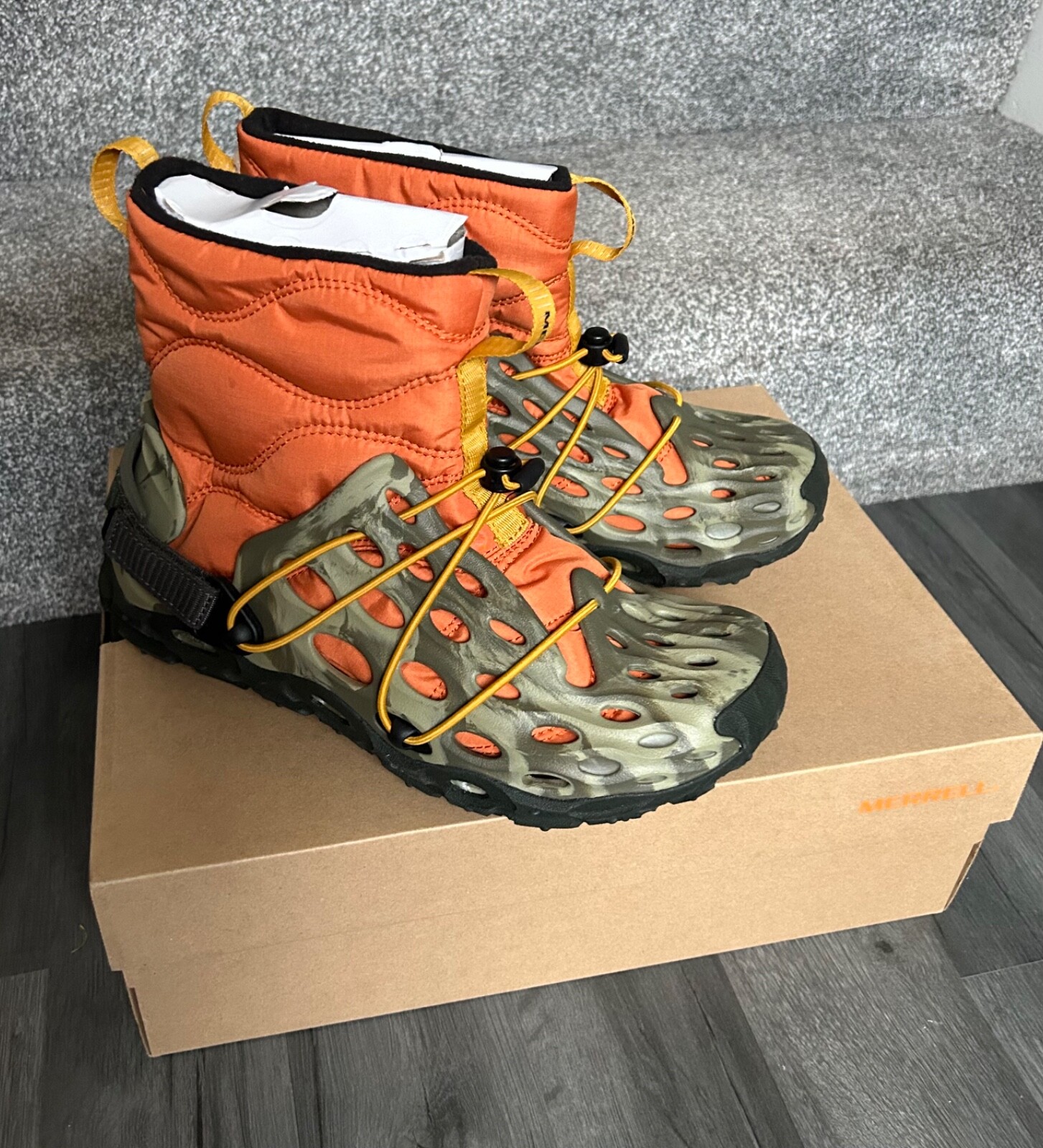 Merrell Uk 6 EU 40 Uomo Hydro Moc AT Puff Mid 1TRL PrimaLoft Scarpe da Escursionismo