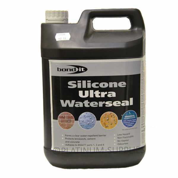 Bond It 5l Silicone Ultra Waterseal Water Seal Repellent for Masonry