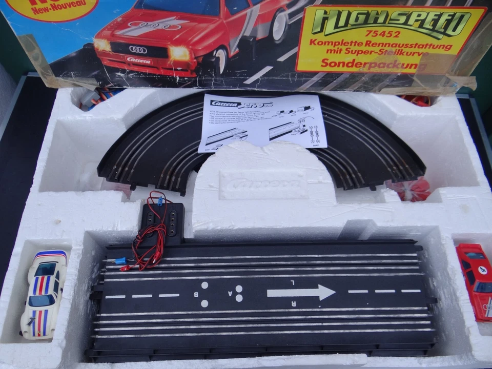 Carrera Servo 140 Highway Race Track Vintage Toy Car Track Set With Original Box - Image 3 of 4
