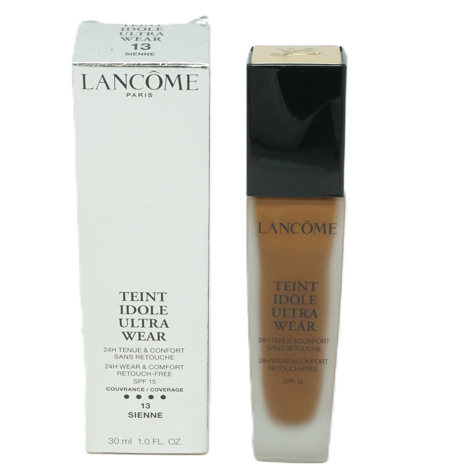 Lancome Teint Idole Ultra Wear 24-часовая стойкость и комфорт, 30 мл, Покрытие SPF15 для макияжа.