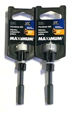 Maximum 1/2" Forstner Drill Bit Wood Drilling Serrated Edges 2 Pack