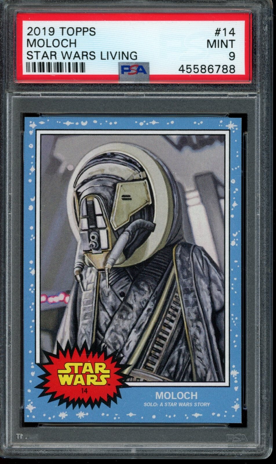 2019 Topps Star Wars Living Set #14 Moloch PSA 9 Mint SP Card