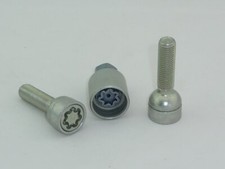 H&R Felgenschlösser Felgenschloß 2 Stk. silber M12x1,5x52 Kugelbund R12