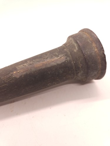 Antique Brass Fire Hose Nozzle 11 Inch Length Retro Fire Hose Tip Tarnished - Picture 3 of 6