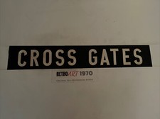 Leeds 3.63 1963 Bus Destination Blind 34” Perfect Gift - Cross Gates