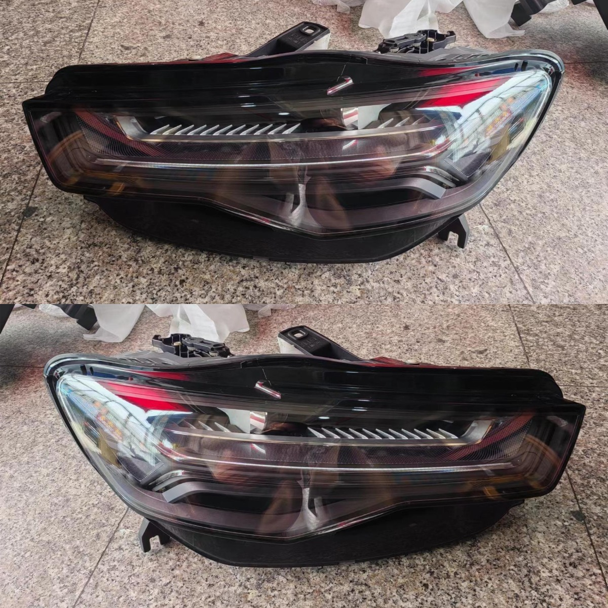 AUDI A6 C7 RS6 S6 Left & Right 2pcs EU LED Matrix Smoky black