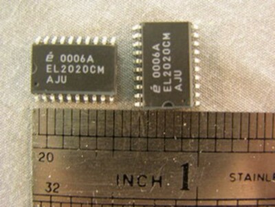 10 Elantec EL2020CM Current Feedback Amplifier ICs 