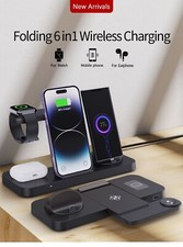 3in1 15W Fast Wireless Charger Dock Station For Apple Watch 10 9 iPhone 16 15 14