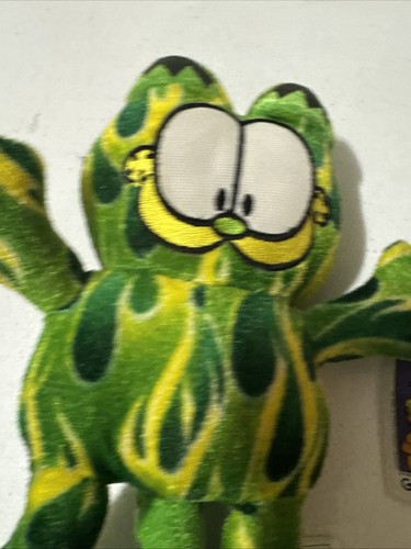Garfield Standing Plush Stuffed Animal Green Flames 9” Garfield And Odie 2011 - Bild 5 von 16