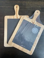 2 Pack Of Removable Slate Serving Boards, Cheese Board