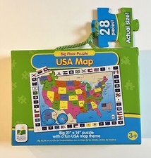Big Floor Puzzle USA Map 28 Pieces