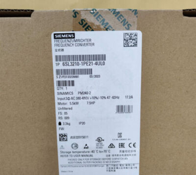6SL3 210-1PE21-4UL0 NEU SIEMENS 6SL3210-1PE21-4UL0 POWER MODULE PM240-2