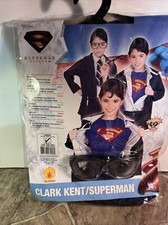 Youth Cark Kent / Superman Halloween Costume Size Large 12-14 