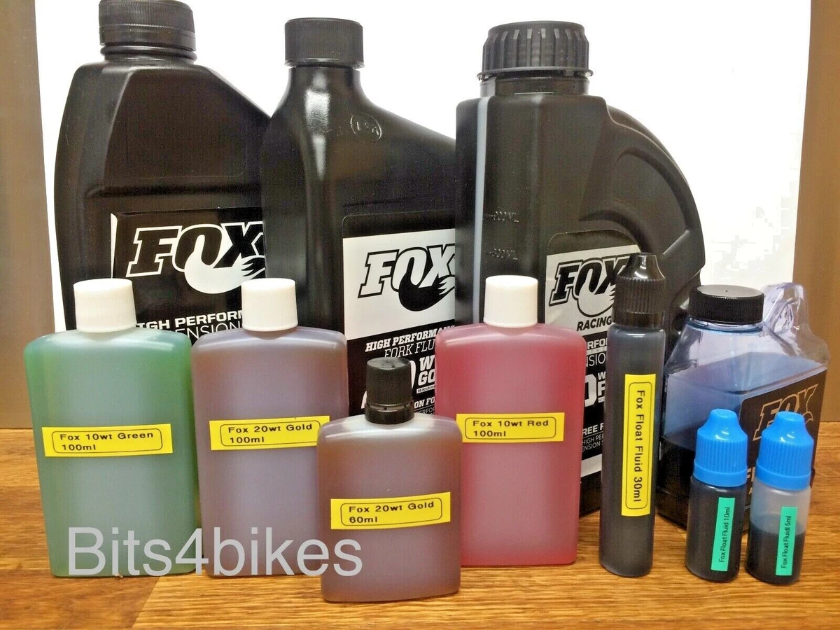 Fox Racing Shox Suspension Oil Red Green Gold Float Fluid 5wt
