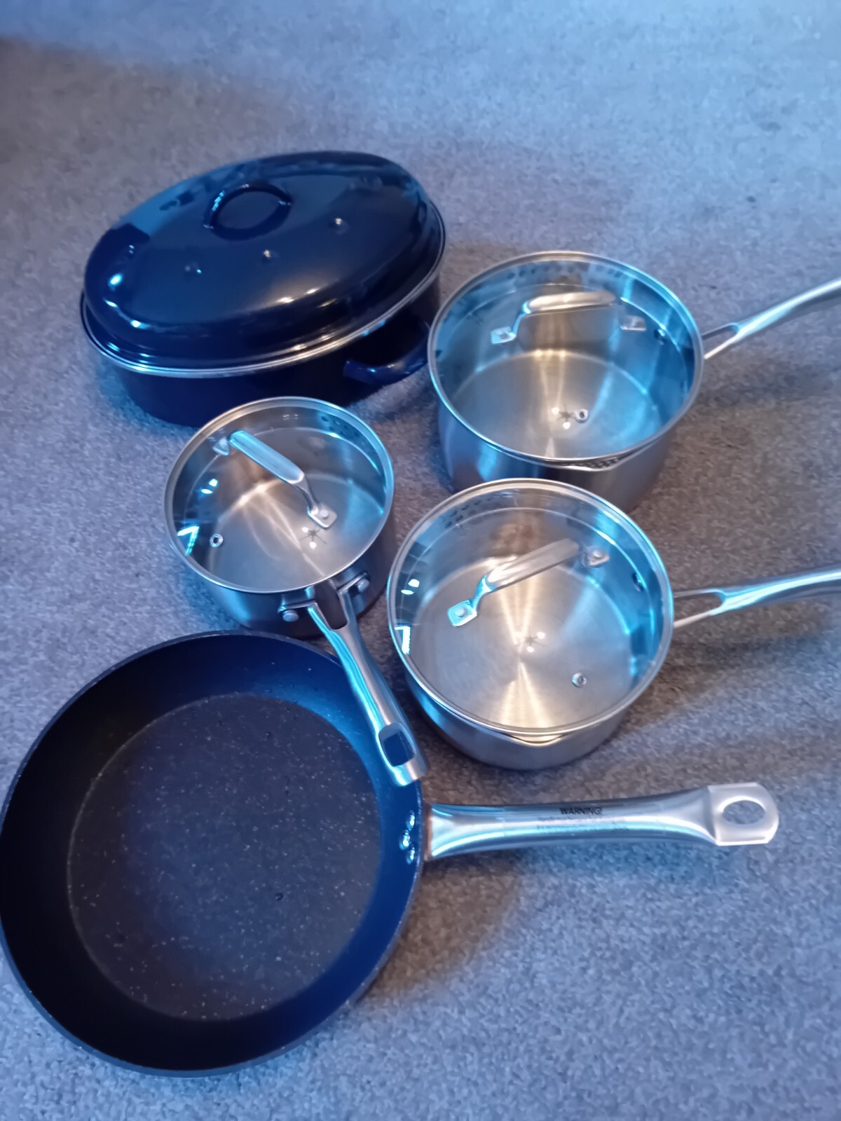 sainsburys set of 5 pans premium collection eBay