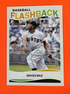2013 Topps Heritage Flashbacks Willie Mays Deuces Wild BF-WM Giants