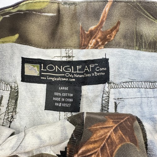 NWT LongLeaf Green Camo Adjustable Youth 6 Pocket Pants Twill Size Large - Picture 8 of 9
