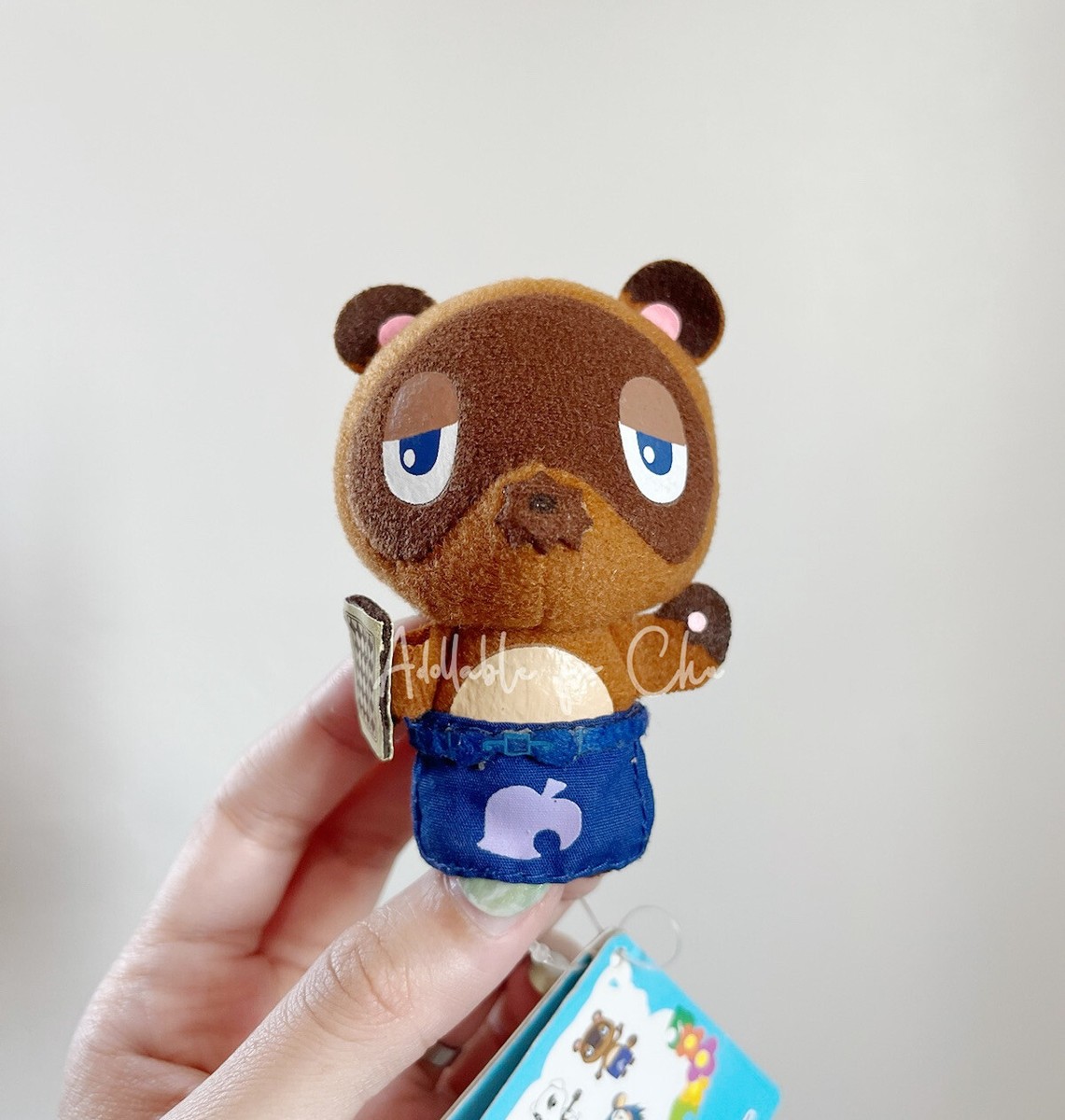 Nintendo Animal Crossing Raccoon Tom Nook Keychain Soft Plush