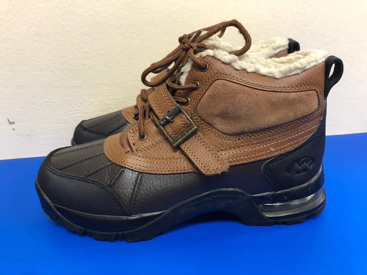 Mountain Gear Men s Hiking winter Boots Leather Burgundy Size US 7 EUR 40