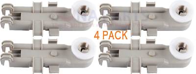 8268743 Upper Dish rack Wheel for Whirlpool, Kenmore, KitchenAid 4 Pack
