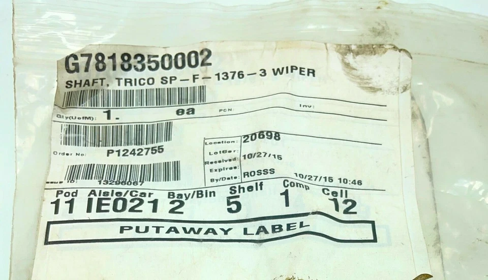 Motor limpiaparabrisas Trico SP-F-1376-3 National G7818350002 NOV  Foto 2 de 4