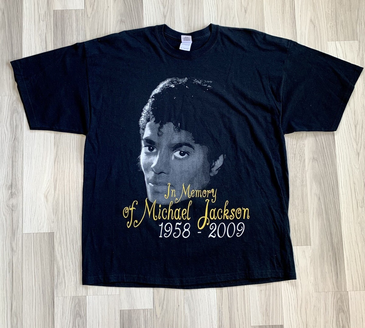 2009 Michael Jackson King Of Pop Memorial T-shirt Size 2XL New W/o 