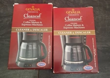 Gevalia Cleancaf Cleaner & Descaler for Coffee Makers & Espresso Machines 2-Pack