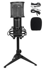 Rockville RCM01 Studio Recording Condenser Microphone Mic Shock Mount Desk Stand
